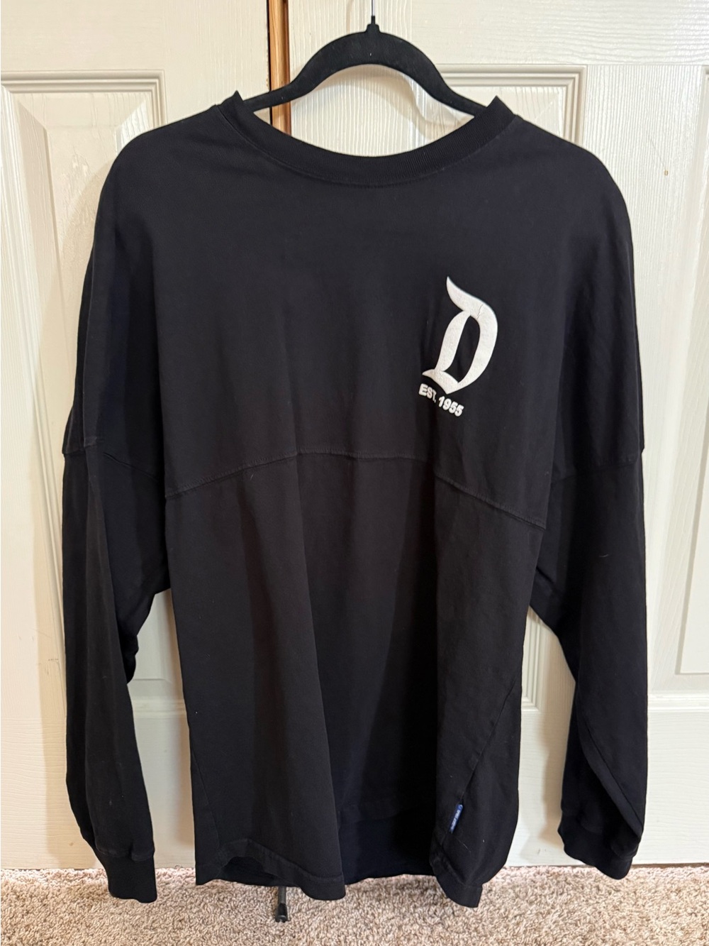 Disney Parks Disneyland Spirit Jersey Black Long Sleeve Size S